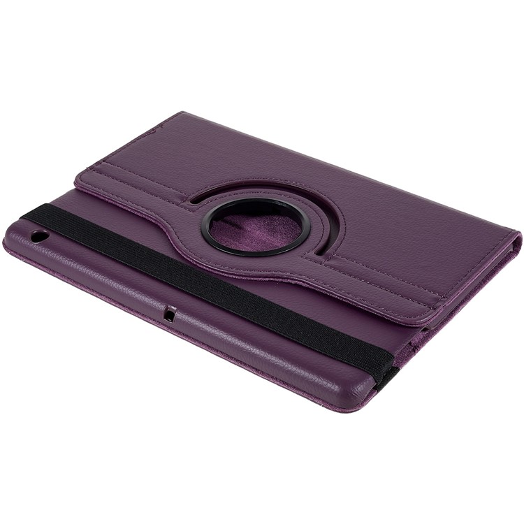 Litchi Texture Rotary Stand Leather Tablet Shell Case for Huawei MediaPad T3 10 9.6 inch - Purple-6