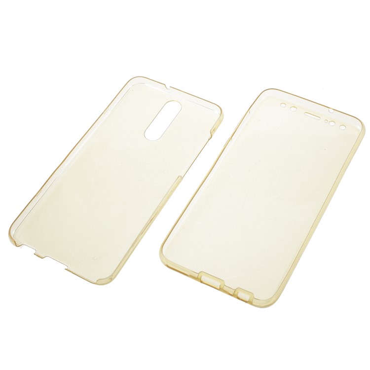 2-in-1 Touchable TPU Mobile Case (Front + Back) for Huawei Mate 10 Lite / nova 2i / Maimang 6 / Honor 9i (India) - Gold-3
