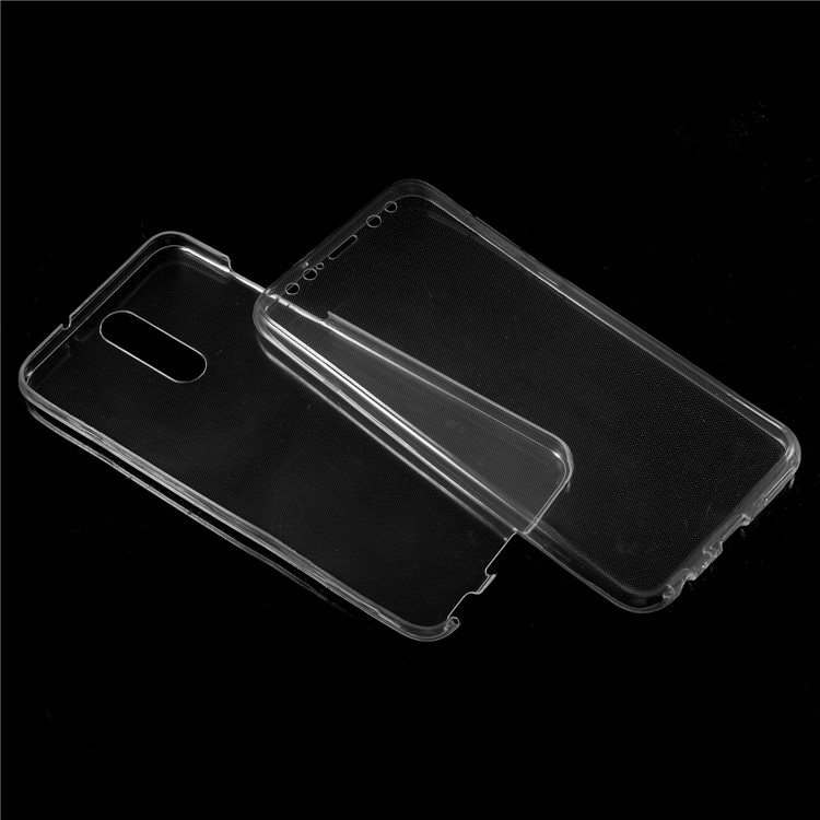 2-in-1 Touchable TPU Mobile Casing (Front + Back) for Huawei Mate 10 Lite / nova 2i / Maimang 6 / Honor 9i (India) - Transparent-1