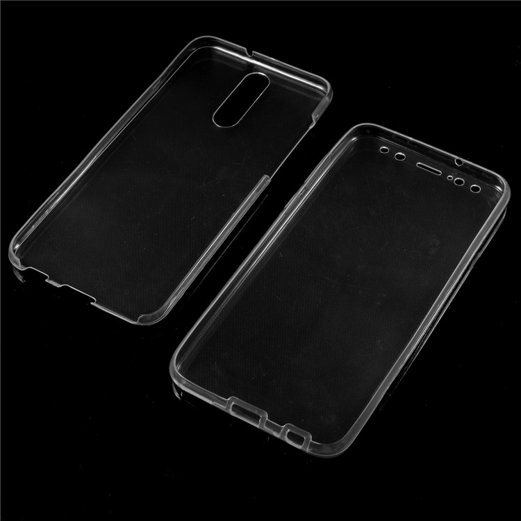 2-in-1 Touchable TPU Mobile Casing (Front + Back) for Huawei Mate 10 Lite / nova 2i / Maimang 6 / Honor 9i (India) - Transparent-3
