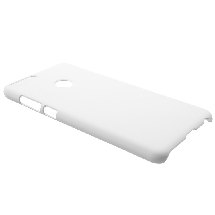 Rubberized PC Phone Hard Cover Shell for Huawei P Smart/Enjoy 7S - White-2