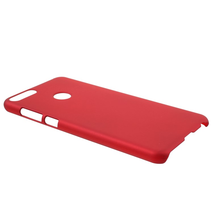 Rubberized PC Phone Hard Protective Back Case for Huawei P Smart/Enjoy 7S - Red-2