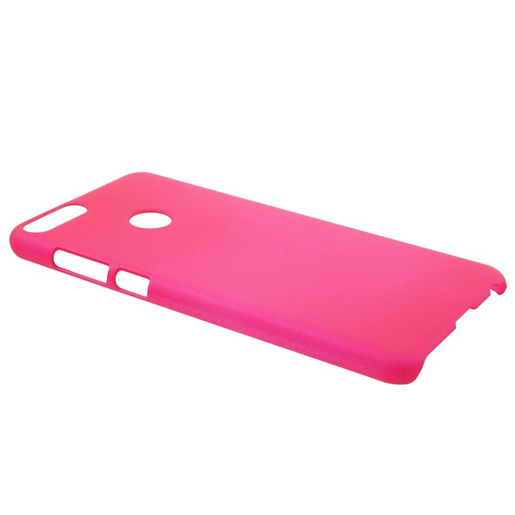 Rubberized PC Phone Hard Back Casing for Huawei P Smart/Enjoy 7S - Rose-2