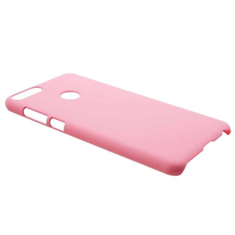 Rubberized PC Phone Hard Lightweight Case Accessory for Huawei P Smart/Enjoy 7S - Pink-2