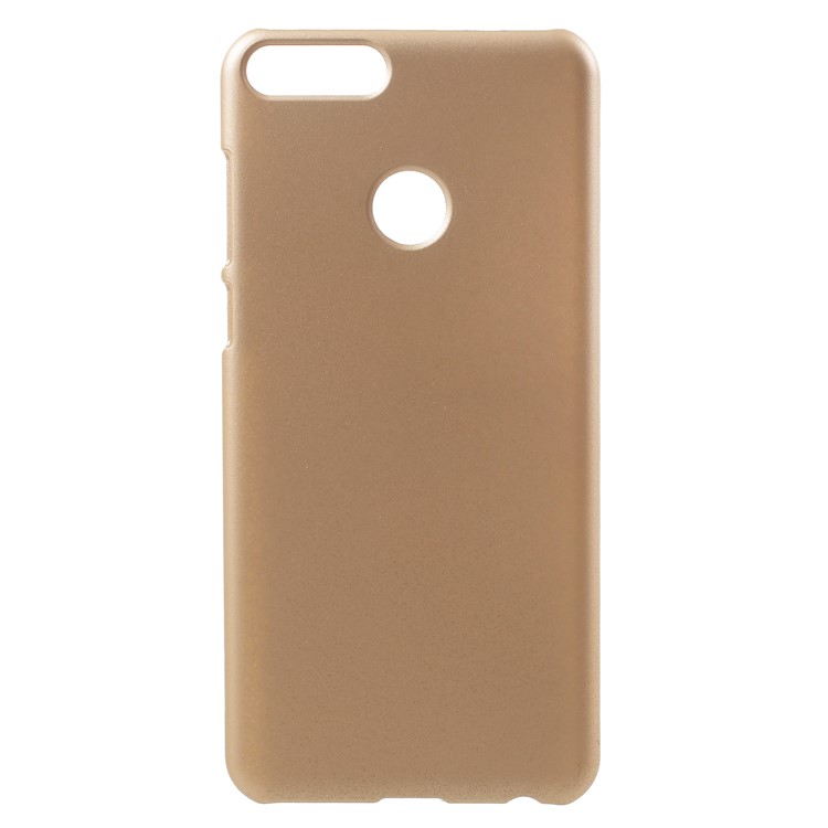 Rubberized PC Mobile Case Accessory for Huawei P Smart/Enjoy 7S - Gold-1
