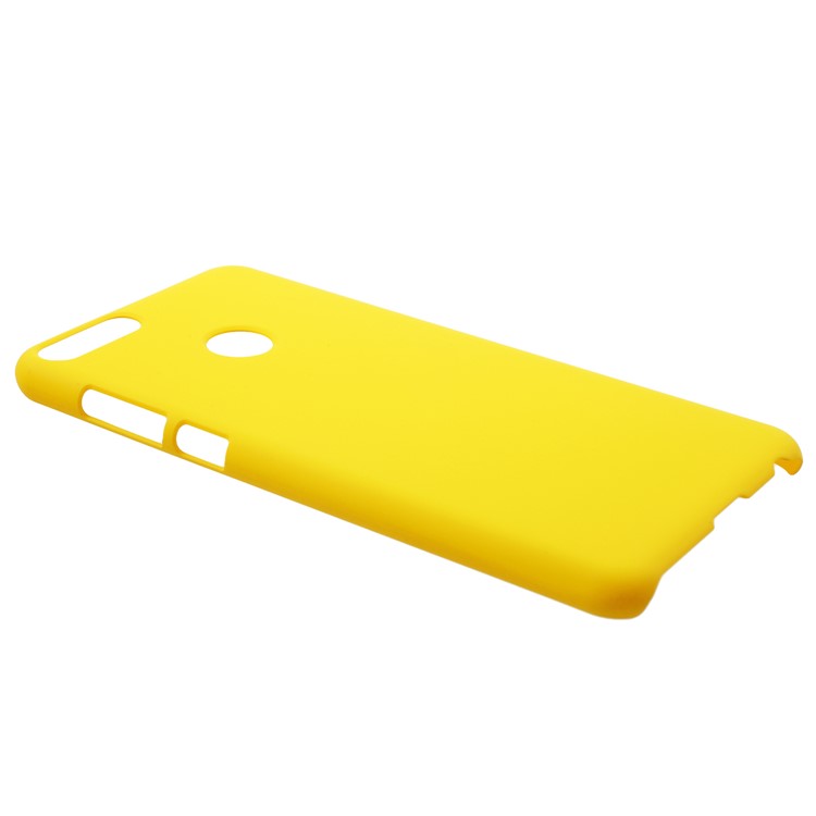 Rubberized Phone Hard Plastic Case Accessory for Huawei P Smart/Enjoy 7S - Yellow-2