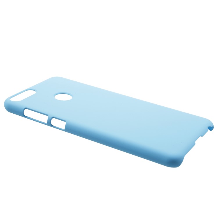 Rubberized Hard PC Phone Protective Cover Case for Huawei P Smart/Enjoy 7S - Baby Blue-2