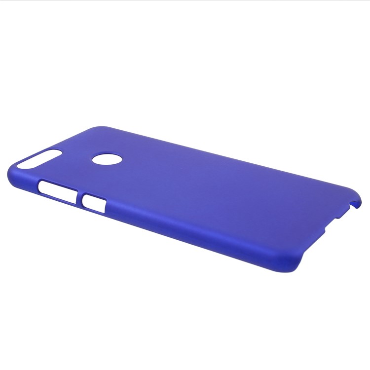 For Huawei P Smart/Enjoy 7S Rubberized PC Featherweight Hard Cover - Dark Blue-2