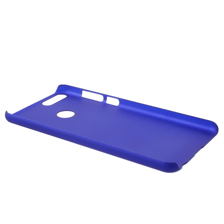 For Huawei P Smart/Enjoy 7S Rubberized PC Featherweight Hard Cover - Dark Blue-3