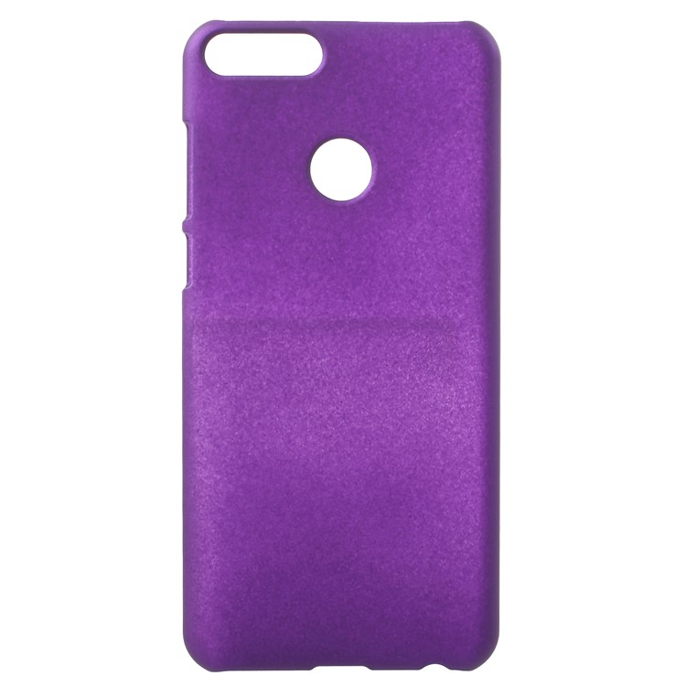 Rubberized Hard PC Phone Cover Shell for Huawei P Smart/Enjoy 7S - Purple-1