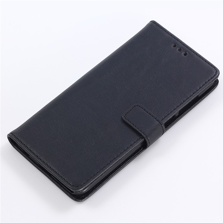 Crazy Horse Retro Leather Wallet Stand Case for Huawei P Smart/Enjoy 7S - Black-5