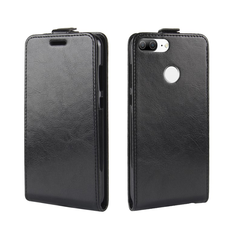 Crazy Horse Vertical Flip Leather Case with Card Slot for Huawei Honor 9 Lite / Honor 9 Youth Edition - Black-2
