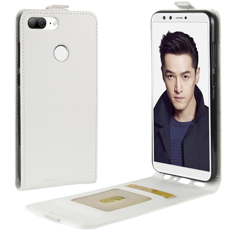 Crazy Horse Vertical Flip Leather Cover for Huawei Honor 9 Lite / Honor 9 Youth Edition - White-1