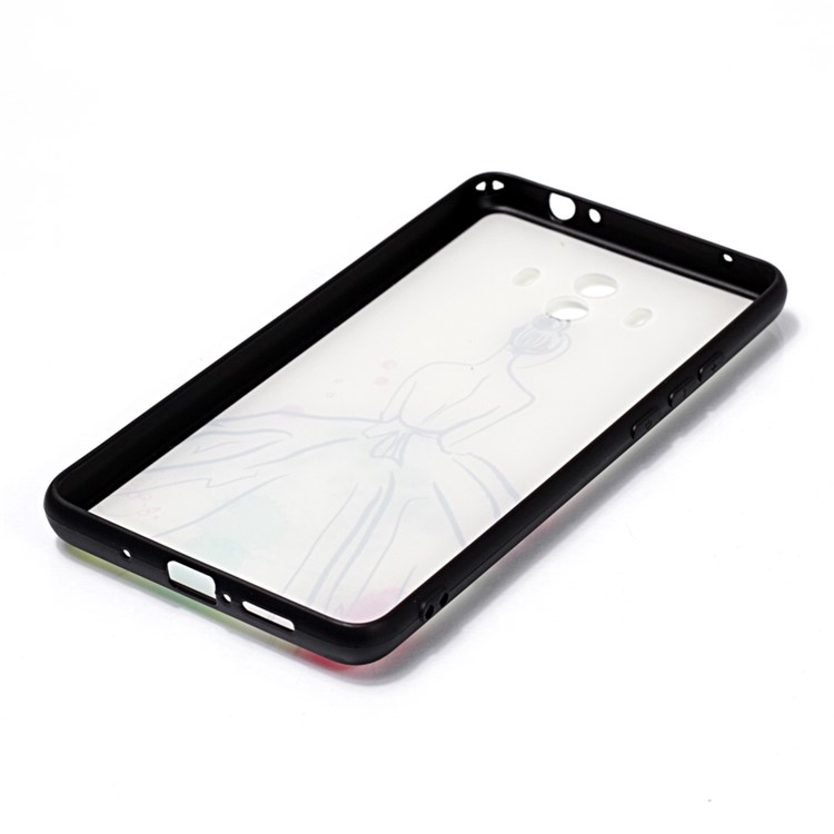 Pattern Printing Soft TPU Gel Case for Huawei Mate 10 - The Back of Beauty-3