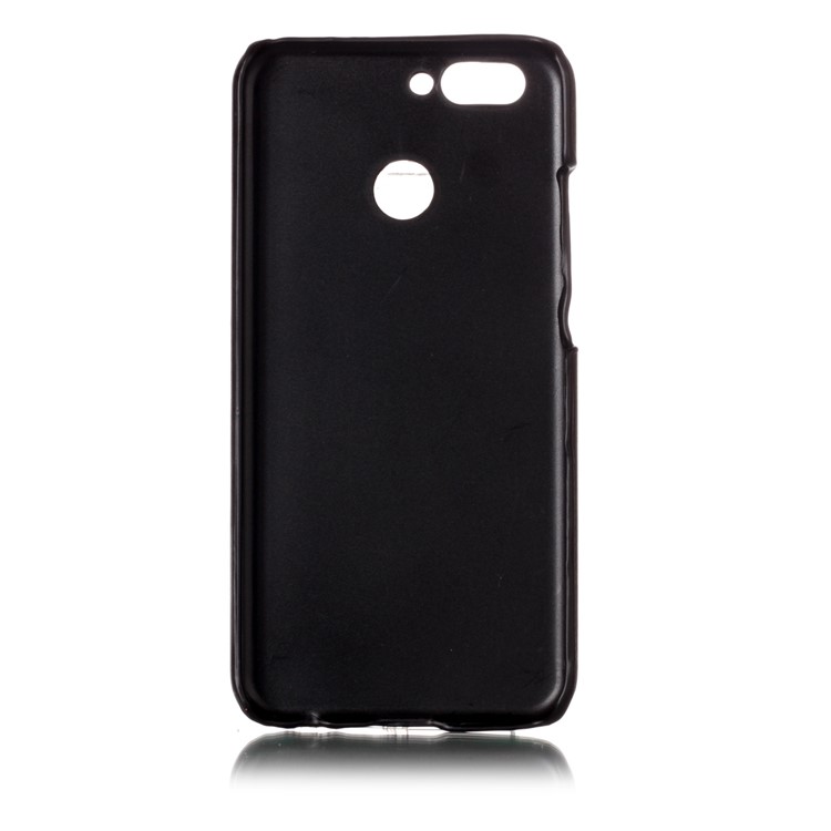 Contrast Color PU Leather Coated PC Mobile Phone Cover for Huawei nova 2 - Black-3
