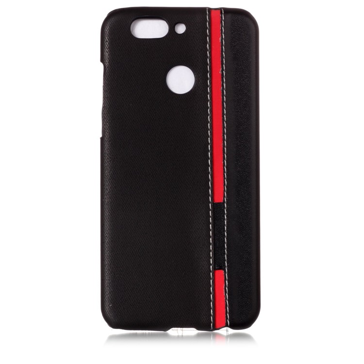 Contrast Color PU Leather Coated PC Mobile Phone Cover for Huawei nova 2 plus - Black-2