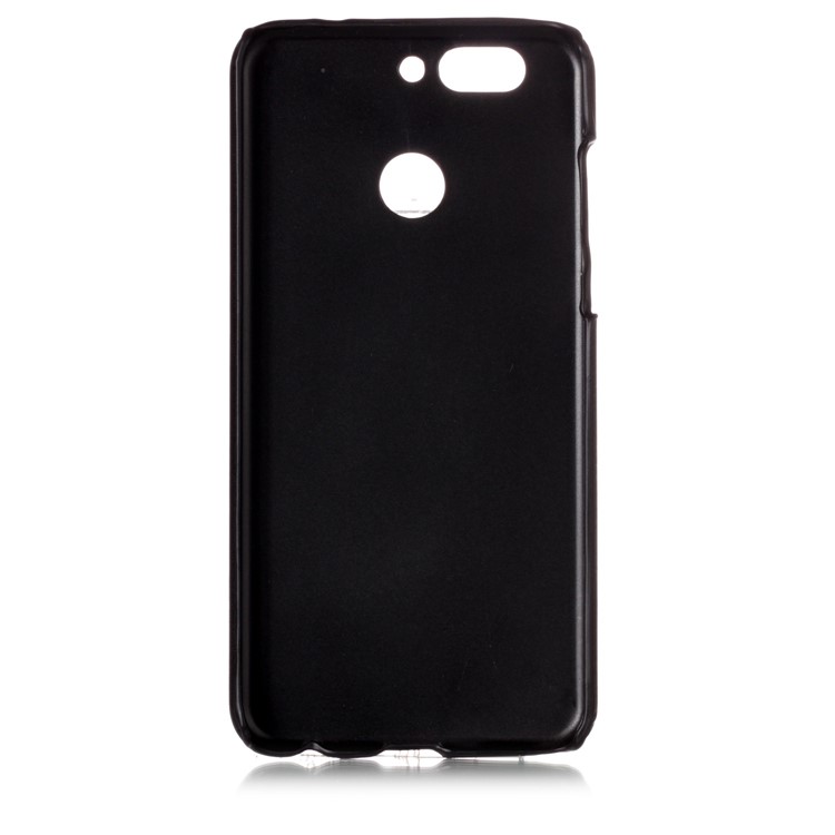 Contrast Color PU Leather Coated PC Mobile Phone Cover for Huawei nova 2 plus - Black-3