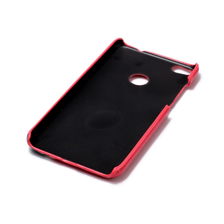 Contrast Color PU Leather Coated PC Mobile Phone Case for Huawei P8 Lite (2017)/Honor 8 Lite - Rose-6