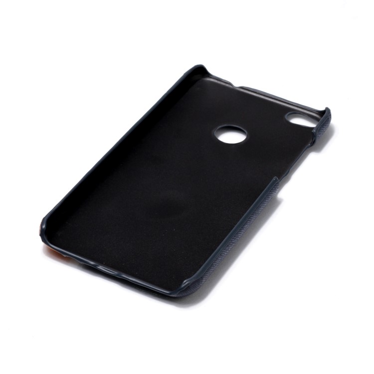 Contrast Color PU Leather Coated PC Mobile Phone Casing for Huawei P8 Lite (2017)/Honor 8 Lite - Blue-6