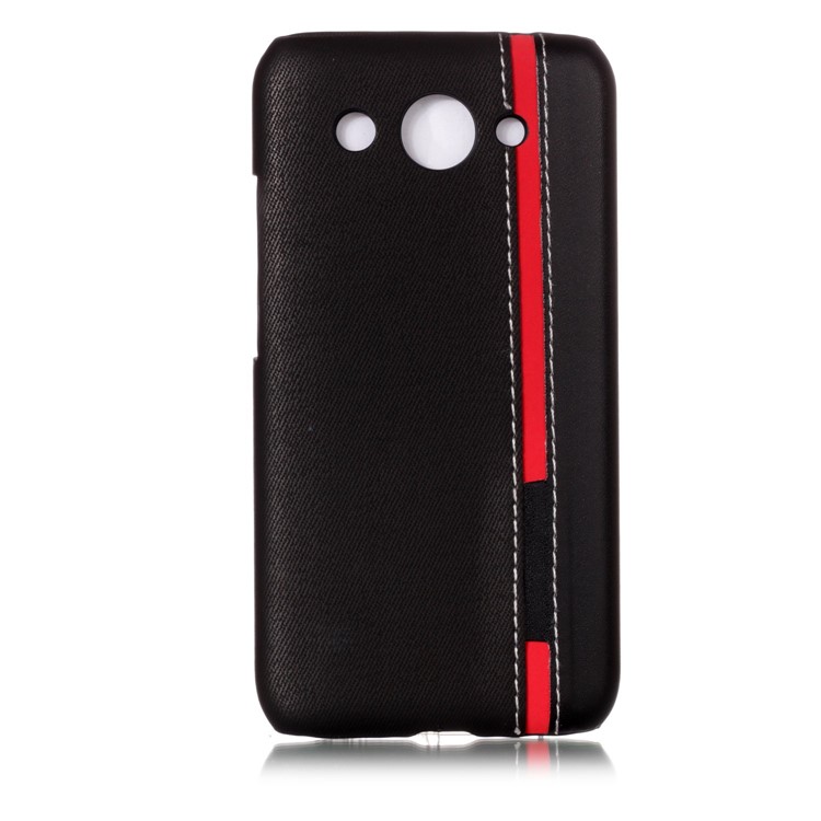 Contrast Color PU Leather Coated PC Mobile Phone Cover for Huawei Y3 (2017) - Black-2