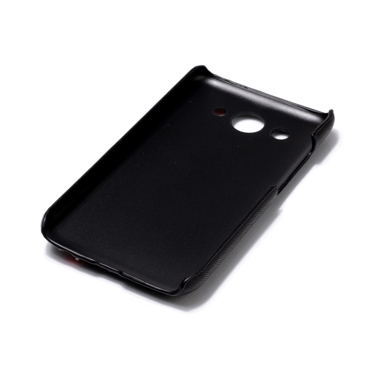 Contrast Color PU Leather Coated PC Mobile Phone Cover for Huawei Y3 (2017) - Black-6