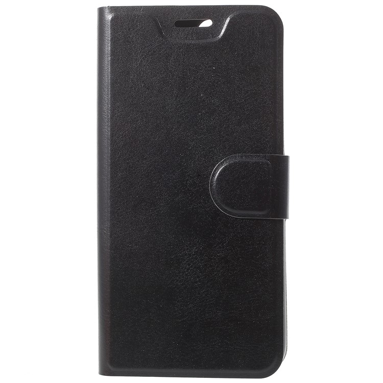 Crazy Horse Magnetic Stand Card Slot Leather Mobile Phone Case for Huawei Honor 9 Lite/Honor 9 Youth Edition - Black-2
