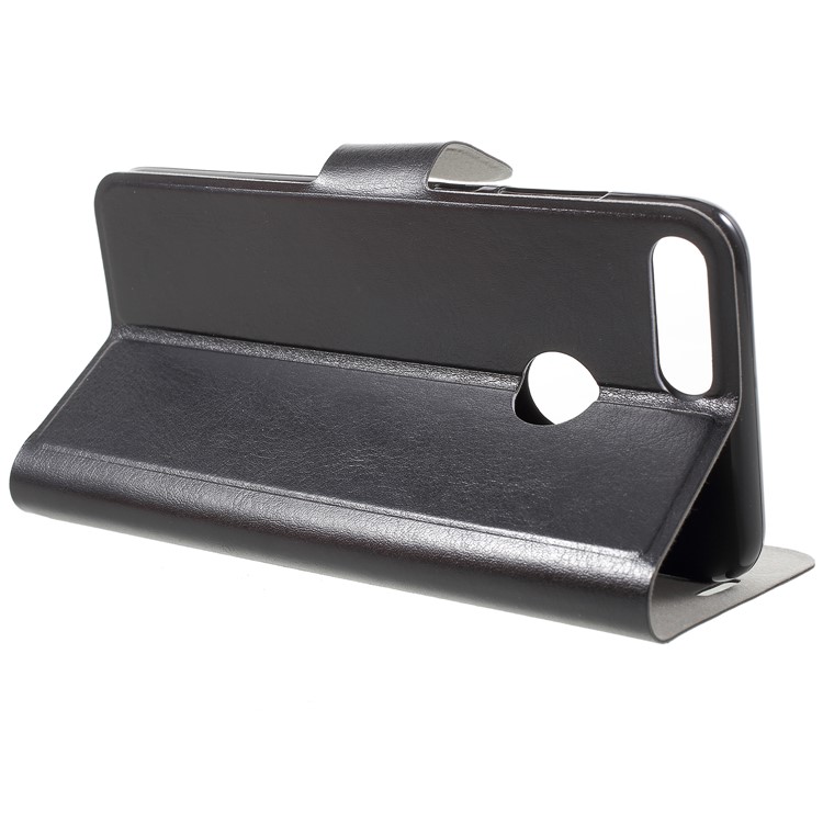 Crazy Horse Magnetic Stand Card Slot Leather Mobile Phone Case for Huawei Honor 9 Lite/Honor 9 Youth Edition - Black-5