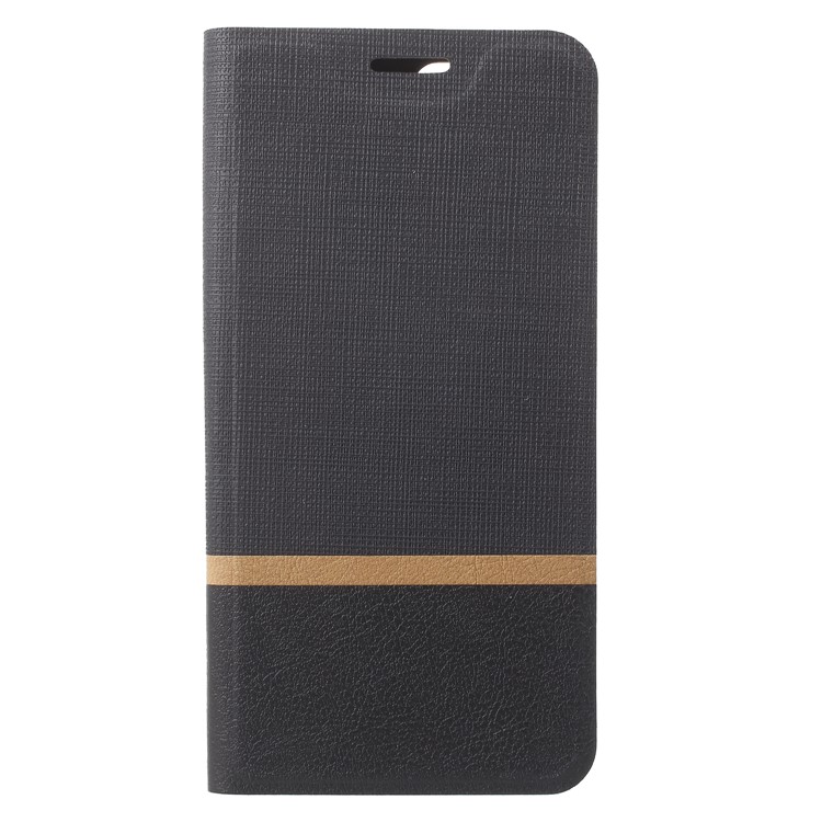 Cross Pattern Leather Card Holder Phone Case (Built-in Steel Sheet) for Huawei Honor 9 Lite/Honor 9 Youth Edition - Black-3