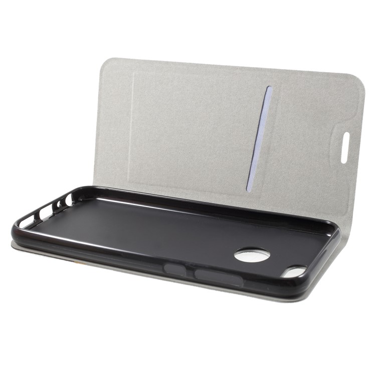 Cross Pattern Leather Card Holder Phone Cover (Built-in Steel Sheet) for Huawei Honor 9 Lite/Honor 9 Youth Edition - Grey-5