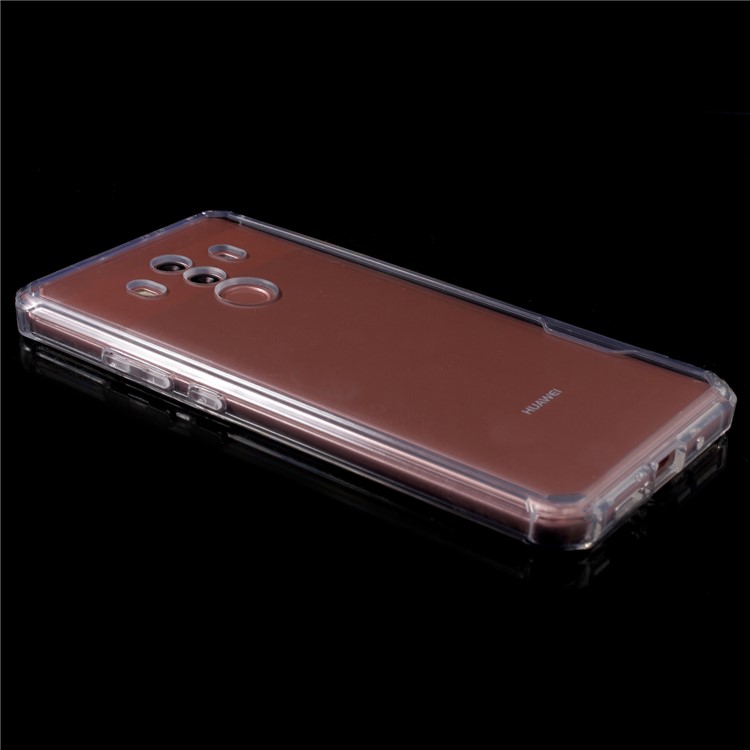 Four Corner Air Cushioning Drop Protection Case (PC + TPU) for Huawei Mate 10 Pro - Transparent-3
