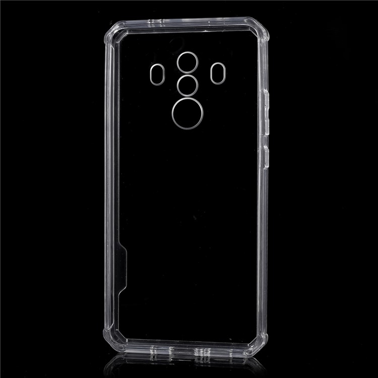 Four Corner Air Cushioning Drop Protection Case (PC + TPU) for Huawei Mate 10 Pro - Transparent-4