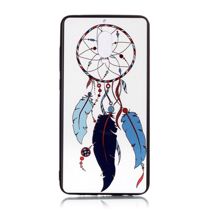 Pattern Printing TPU + PC Hybrid Mobile Phone Case for Huawei Mate 9 Pro - Blue Dream Catcher-1