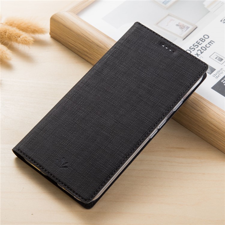 VILI DMX Style Cross Texture Leather Card Slot Phone Case for Huawei nova 2s - Black-3