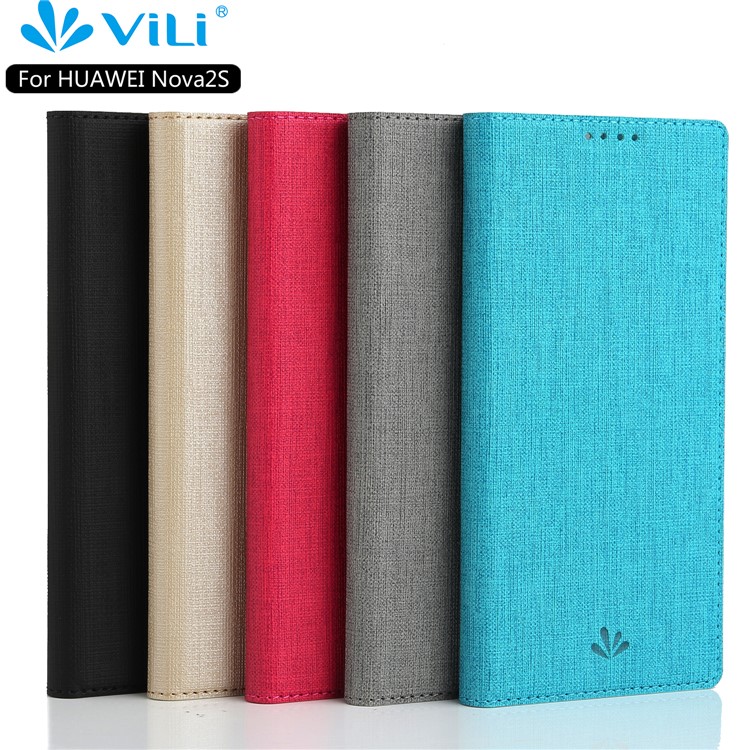 VILI DMX Style Cross Texture Leather Card Slot Phone Case for Huawei nova 2s - Black-4