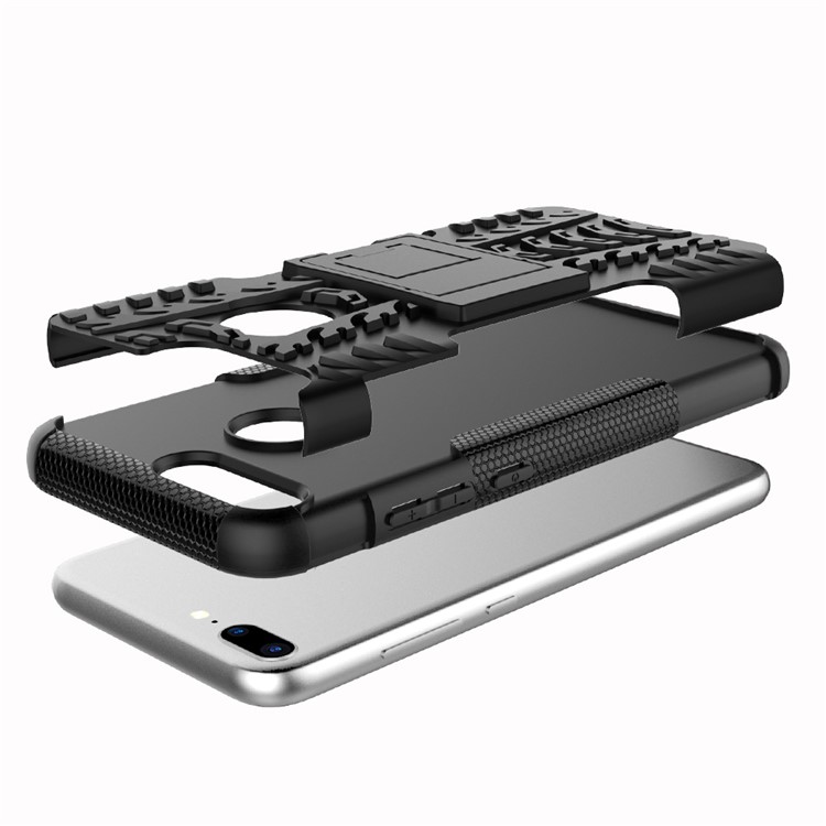 Anti-slip PC + TPU Hybrid Cover with Kickstand for Huawei Honor 9 Lite / Honor 9 Youth Edition - White-3