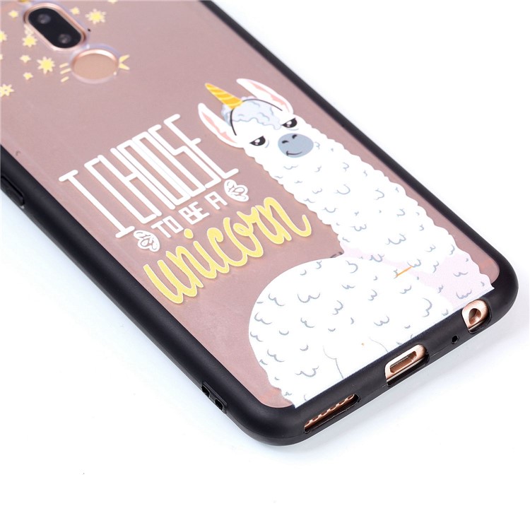 Rubberized Embossed PC TPU Hybrid Cover for Huawei Mate 10 Lite/nova 2i/Maimang 6/Honor 9i (India) - I Choose To Be A Unicorn-4