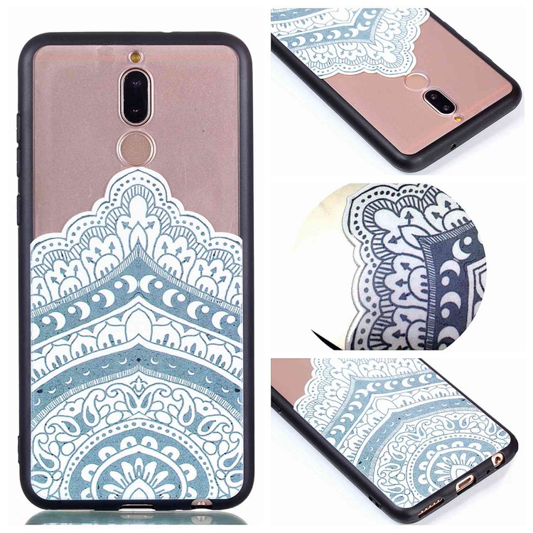 Rubberized Embossed PC TPU Combo Casing for Huawei Mate 10 Lite/nova 2i/Maimang 6/Honor 9i (India) - Unique Pattern-1