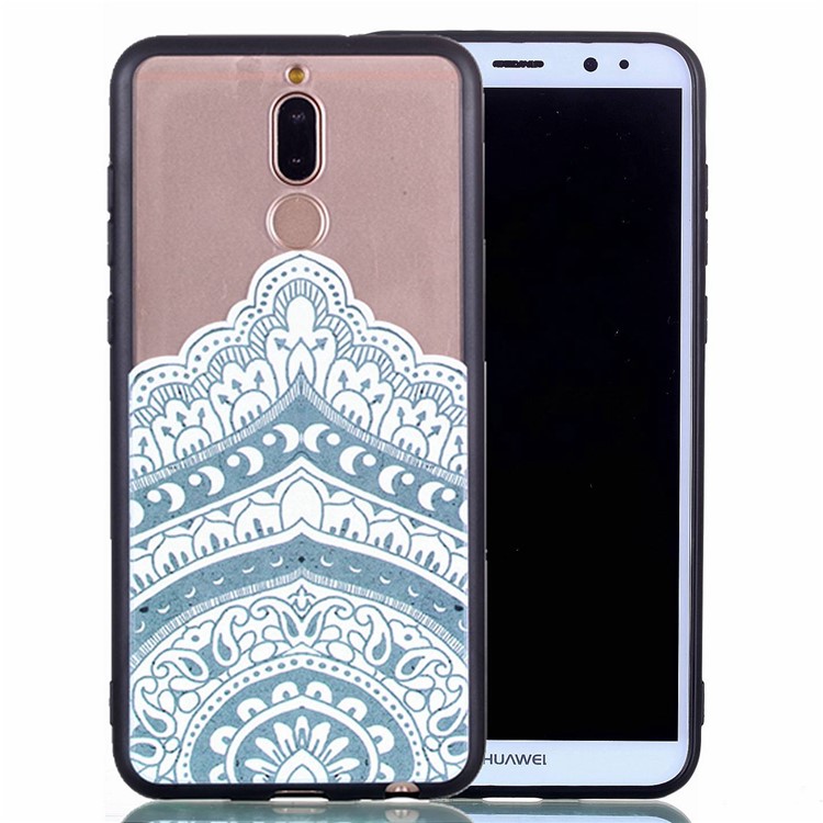 Rubberized Embossed PC TPU Combo Casing for Huawei Mate 10 Lite/nova 2i/Maimang 6/Honor 9i (India) - Unique Pattern-2