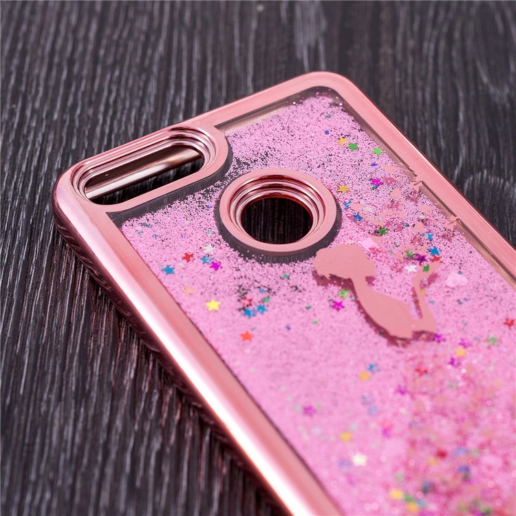 Dynamic Quicksand Plating TPU Back Case for Huawei Honor 7X - Butterfly Fairy-8