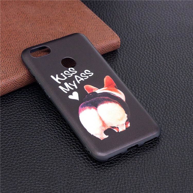 Embossment Patterned Soft TPU Cover for Huawei P9 lite mini/Y6 Pro (2017)/Enjoy 7 - Kiss My Ass-3