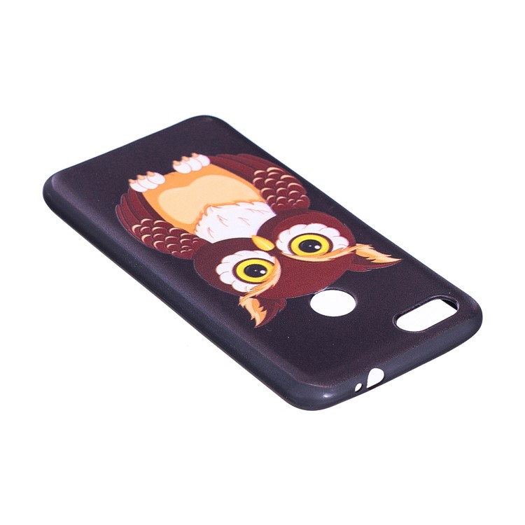 Embossment Patterned Soft TPU Casing for Huawei P9 lite mini/Y6 Pro (2017)/Enjoy 7 - Owl-6