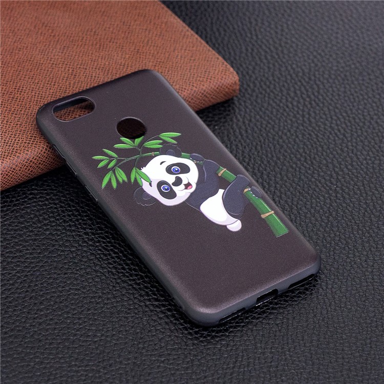 Embossment Patterned Soft TPU Protective Case for Huawei P9 lite mini/Y6 Pro (2017)/Enjoy 7 - Panda on Bamboo-3