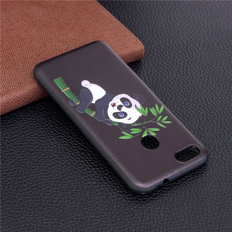 Embossment Patterned Soft TPU Protective Case for Huawei P9 lite mini/Y6 Pro (2017)/Enjoy 7 - Panda on Bamboo-4