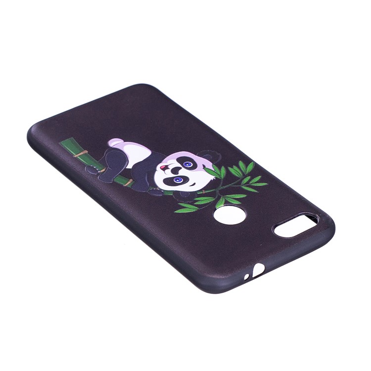 Embossment Patterned Soft TPU Protective Case for Huawei P9 lite mini/Y6 Pro (2017)/Enjoy 7 - Panda on Bamboo-6