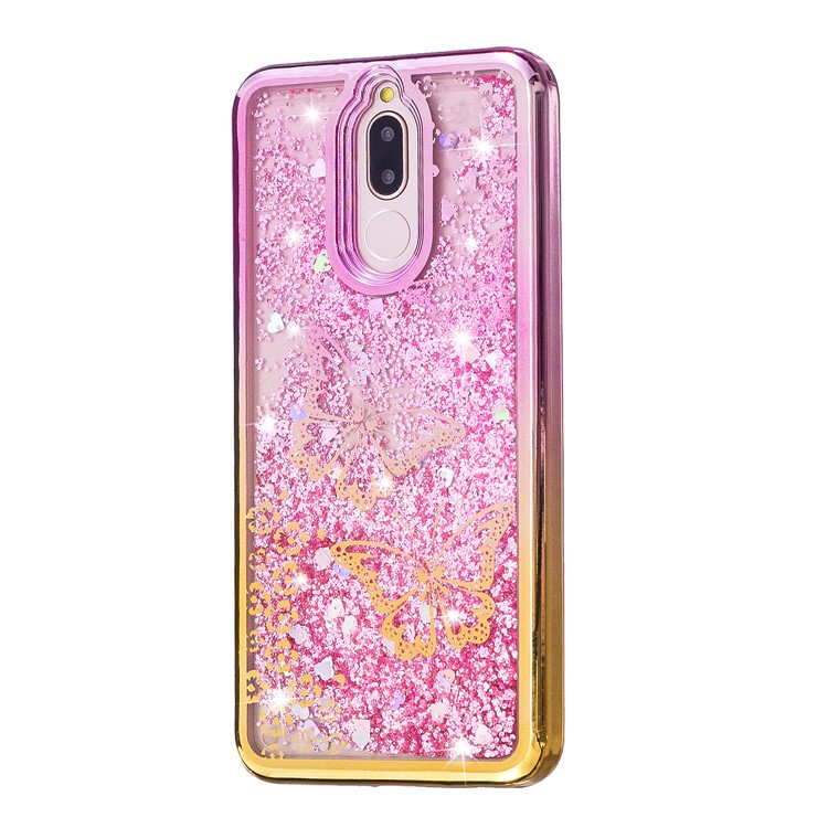 Shell Móvel Dinâmico De TPU Para Banheiras Rápidas Para Huawei Mate 10 Lite / Honra 9i (india) - Borboletas-4