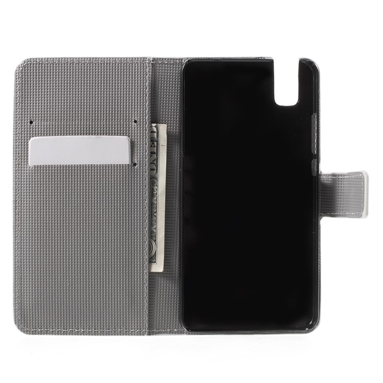 Wallet Leather Stand Cover for Huawei ShotX / Honor 7i - Blue Butterfly-4
