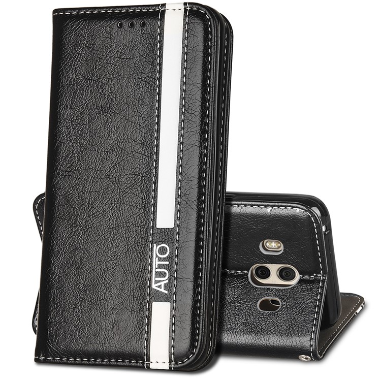 Business Style Auto-absorbed PU Leather Case with Card Slot for Huawei Mate 10 - Black-2