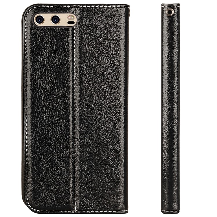 Business Style Auto-absorbed PU Leather Case with Card Slot for Huawei P10 - Black-3