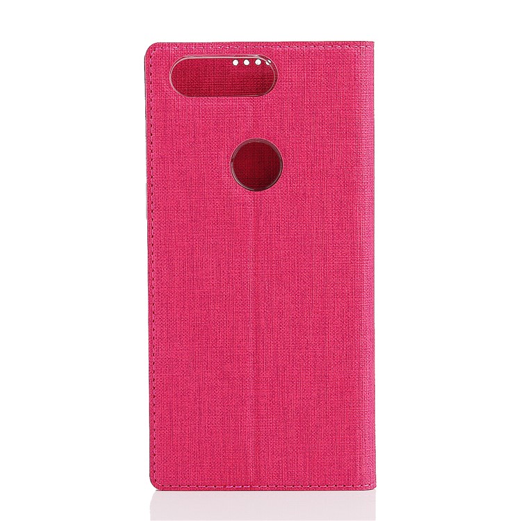 VILI DMX Cross Texture Card Holder Leather Stand Shell for Huawei Honor 9 Lite/Honor 9 Youth Edition - Rose-3
