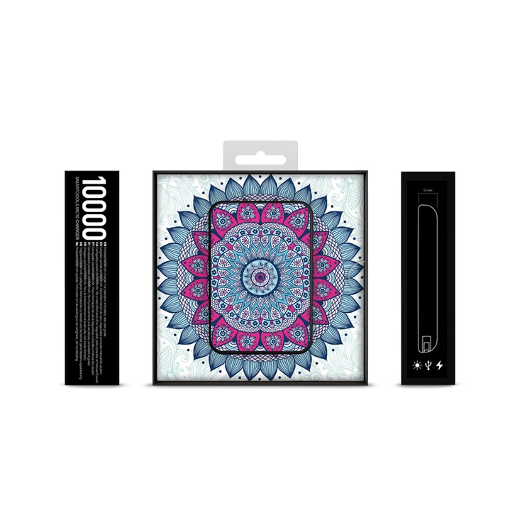 Cartoon Series Portable 10000mAh Power Bank for Samsung, iPhone, Huawei etc. - Mandala Pattern-10